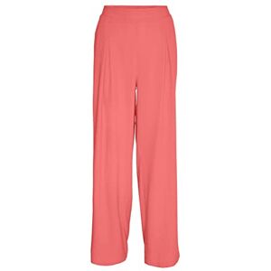 VERO MODA Dam Vmmymilo Hw Wide Pants WVN Ga byxor, georgi persika, S VERO MODA Dam Vmmymilo Hw Wide Pants WVN Ga byxor, georgi persika, S