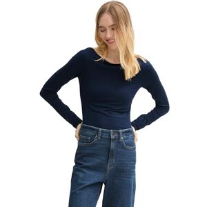 TOM TAILOR Denim dam långärmad T-shirt, 10668 – himmelskaptensblå, XXL TOM TAILOR Denim dam långärmad T-shirt, 10668 – himmelskaptensblå, XXL