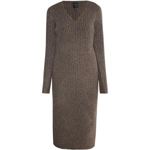caneva dam stickad klänning klänning, BRUN, M/L caneva dam stickad klänning klänning, BRUN, M/L