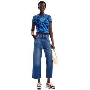 Desigual TS_Butterfly, 5032 Azul Oscuro, XS, blå, XS Desigual TS_Butterfly, 5032 Azul Oscuro, XS, blå, XS