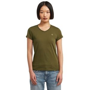 G-STAR Dam Eyben Slim V-Neck Top 2.0, Grön (mörk oliv D24533-4107-c744), S G-STAR Dam Eyben Slim V-Neck Top 2.0, Grön (mörk oliv D24533-4107-c744), S