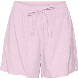 VERO MODA dam Vmlinn WVN Noos shorts, Godis/detalj: melerad, S VERO MODA dam Vmlinn WVN Noos shorts, Godis/detalj: melerad, S
