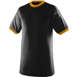 Augusta Sportswear unisex sportkläder ringer t-shirt tröja, svart/guld, XXL Augusta Sportswear unisex sportkläder ringer t-shirt tröja, svart/guld, XXL