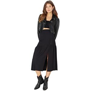 Trendyol Dam mini volangfåll stickad kjol kjol, svart, M, Schwarz, M Trendyol Dam mini volangfåll stickad kjol kjol, svart, M, Schwarz, M
