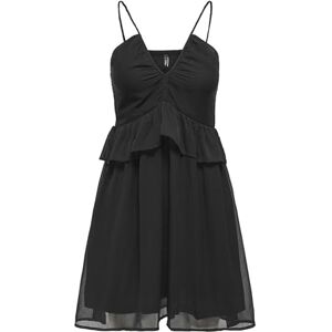 ONLY Onltoria Life S/L flätad kort klänning Ptm, svart, XS ONLY Onltoria Life S/L flätad kort klänning Ptm, svart, XS