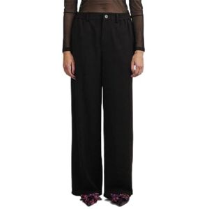 PIECES Pccamil Hw Wide Pant Noos byxor för kvinnor, svart, S / 32L PIECES Pccamil Hw Wide Pant Noos byxor för kvinnor, svart, S / 32L