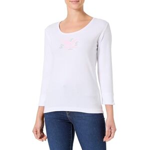 Armor-lux Armor Lux Vegetabilisk T-shirt 3/4 ärmar och rund hals i lätt bomull dam, Vit seri.kalyptus, L Armor-lux Armor Lux Vegetabilisk T-shirt 3/4 ärmar och rund hals i lätt bomull dam, Vit seri.kalyptus, L