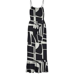 VERO MODA Vmeasy Joy 7/8 Strap Dress WVN Ga, svart, XS VERO MODA Vmeasy Joy 7/8 Strap Dress WVN Ga, svart, XS