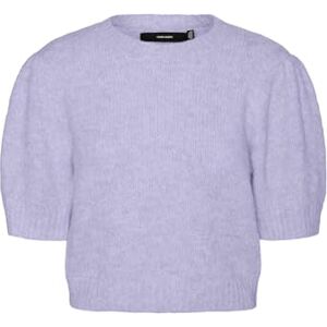 VERO MODA dam Vmnovah Ss O-hals puff tröja Ga Noos, Lila ljung, XL VERO MODA dam Vmnovah Ss O-hals puff tröja Ga Noos, Lila ljung, XL