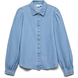 VERO MODA Vmnily Ls DNM skjorta, Ljusblå denim, L VERO MODA Vmnily Ls DNM skjorta, Ljusblå denim, L