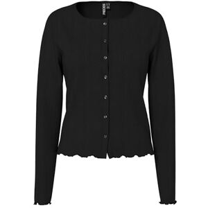 PIECES Pcmarie Ls Poin cardigan JRS Noos, svart, M PIECES Pcmarie Ls Poin cardigan JRS Noos, svart, M