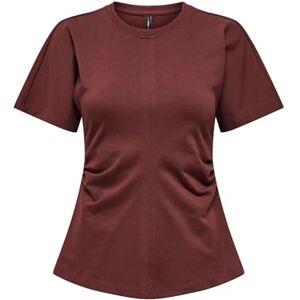 ONLY Onlmarie Life S/S Ruching Top JRS Noos, rom raisin, L ONLY Onlmarie Life S/S Ruching Top JRS Noos, rom raisin, L