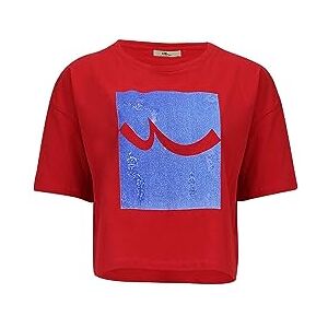 LTB Jeans Dam Capoco Cropped T-shirt, Röd 600, L LTB Jeans Dam Capoco Cropped T-shirt, Röd 600, L