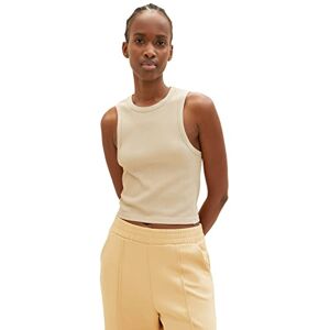 TOM TAILOR Denim dam skuren bastopp, 31700 – Dusty Sand Beige, S/M TOM TAILOR Denim dam skuren bastopp, 31700 – Dusty Sand Beige, S/M