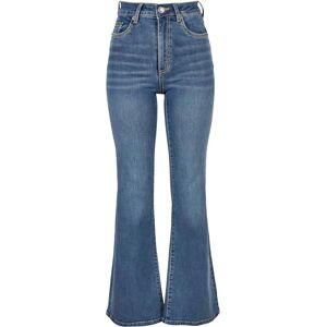 Urban Classics Dam dam hög midja utsvängda denim byxor jeans, mellansten tvättad, 26, Mellansten tvättad Urban Classics Dam dam hög midja utsvängda denim byxor jeans, mellansten tvättad, 26, Mellansten tvättad