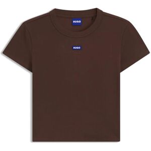HUGO T-shirt för kvinnor, Medium brun 210, M HUGO T-shirt för kvinnor, Medium brun 210, M