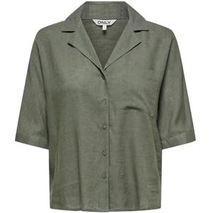 ONLY Shirt Onltokyo Life SS Linen Bl T-shirt Pnt Noos, Mulled Basil, S dam, Mulled Basil, S ONLY Shirt Onltokyo Life SS Linen Bl T-shirt Pnt Noos, Mulled Basil, S dam, Mulled Basil, S