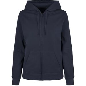 Build Your Brand Dam dam basic huvtröja med huva med dragkedja, marinblå, XL Build Your Brand Dam dam basic huvtröja med huva med dragkedja, marinblå, XL