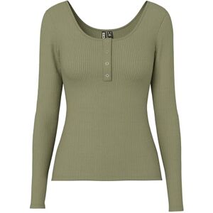 PIECES dam Långärmad tröja Pckitte Ls Top Noos Bc, Djupt ljus grön, XL PIECES dam Långärmad tröja Pckitte Ls Top Noos Bc, Djupt ljus grön, XL