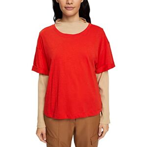 ESPRIT edc by Damer 082CC1K335 T-shirt, 635/orange röd, XXS ESPRIT edc by Damer 082CC1K335 T-shirt, 635/orange röd, XXS