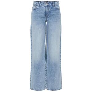 PIECES Pcselma Lw Wide Jeans Lb Noos Bc, Ljusblå denim, 28W / 32L PIECES Pcselma Lw Wide Jeans Lb Noos Bc, Ljusblå denim, 28W / 32L