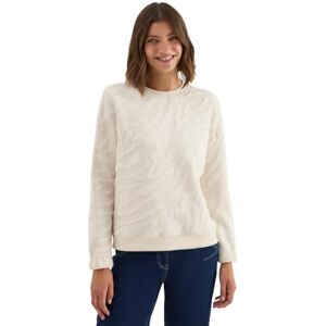 Cecil strukturmönster sweatshirt ljus beige L Cecil strukturmönster sweatshirt ljus beige L