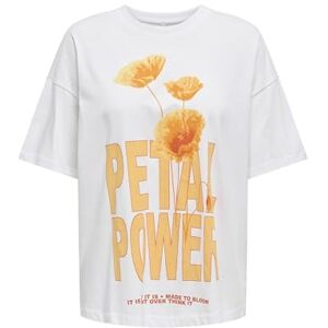ONLY Onlvivvi Life S/S härlig toppbox JRS, Ljus vit, S ONLY Onlvivvi Life S/S härlig toppbox JRS, Ljus vit, S