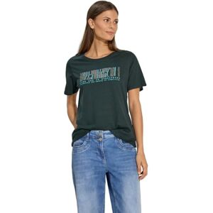 Cecil T-shirt med bokstäver, gran grön, M Cecil T-shirt med bokstäver, gran grön, M