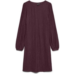 VERO MODA Vmclara Ls Short Dress JRS Ga Bf, Vinprovning, M VERO MODA Vmclara Ls Short Dress JRS Ga Bf, Vinprovning, M