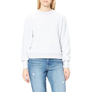 NA-KD Rounded Sleeve Sweater Tröja för kvinnor, Grå, S NA-KD Rounded Sleeve Sweater Tröja för kvinnor, Grå, S