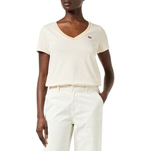 Levi's Damer perfekt V-ringad T-shirt, Annalise Stripe Honey Peach, XXS Levi's Damer perfekt V-ringad T-shirt, Annalise Stripe Honey Peach, XXS