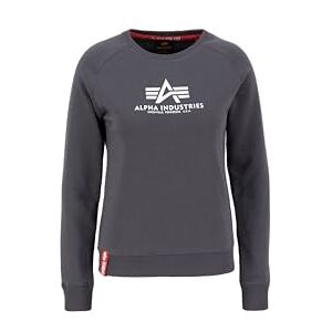Alpha Industries New Basic Sweatshirt för damer Vintage Grey Alpha Industries New Basic Sweatshirt för damer Vintage Grey