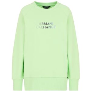 Giorgio Armani dam metallisk logo Terry crewneck tröja sweatshirt Agave, S, Agave, S Giorgio Armani dam metallisk logo Terry crewneck tröja sweatshirt Agave, S, Agave, S
