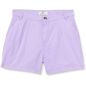 Cross Jeans Cross Dam pleated chinos shorts, lila, 32W Cross Jeans Cross Dam pleated chinos shorts, lila, 32W