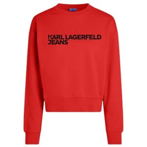 KARL LAGERFELD JEANS , Dam, Essential Logo Sweat, Regular Fit, Röd, XS KARL LAGERFELD JEANS , Dam, Essential Logo Sweat, Regular Fit, Röd, XS