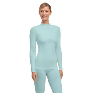 FALKE dam Baslager Ovandel Warm Turtleneck W L/s Sh funktionellt garn snabbtorkande 1 del, Grön Jade 7439, XL FALKE dam Baslager Ovandel Warm Turtleneck W L/s Sh funktionellt garn snabbtorkande 1 del, Grön Jade 7439, XL