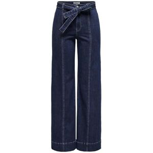 ONLY Onlmadison Blush Hw Wd Belt Dnmbj583Noos, Mörkblå denim, XXL / 32L ONLY Onlmadison Blush Hw Wd Belt Dnmbj583Noos, Mörkblå denim, XXL / 32L