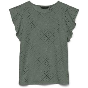 VERO MODA Dam VMTASSA SL Frill Top NOOS-t-shirt, Laurel Wreath, M, Laurelkrans, M VERO MODA Dam VMTASSA SL Frill Top NOOS-t-shirt, Laurel Wreath, M, Laurelkrans, M