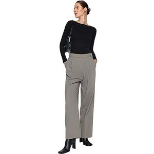 Trendyol damer raka långa ärmar smal blus, svart, XL Trendyol damer raka långa ärmar smal blus, svart, XL