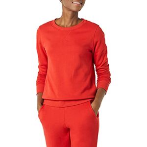 Amazon Essentials Dam Tröja i Fleece med Rund Hals (Finns i Extra Stor Storlek), Röd, L Amazon Essentials Dam Tröja i Fleece med Rund Hals (Finns i Extra Stor Storlek), Röd, L