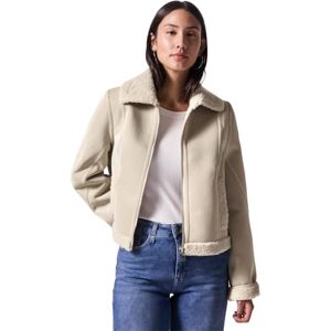 Street One Studio damjacka i shearling-look, Pearly Sand, 42 Street One Studio damjacka i shearling-look, Pearly Sand, 42