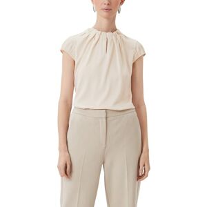 Comma satinblus med förfining, Beige – 8102, 38 Comma satinblus med förfining, Beige – 8102, 38