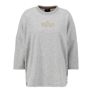 Alpha Industries Crystal OS Sweatshirt för damer Grey Heather Alpha Industries Crystal OS Sweatshirt för damer Grey Heather