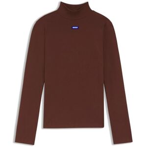 HUGO Damtröja topp, Medium brun 210, XS HUGO Damtröja topp, Medium brun 210, XS