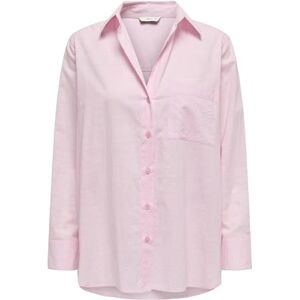 ONLY Onlsalina L/S Shirt Wvn kort med knäppta manschetter och krage skjorta, rosa dam, XS, Rosa dam, XS ONLY Onlsalina L/S Shirt Wvn kort med knäppta manschetter och krage skjorta, rosa dam, XS, Rosa dam, XS