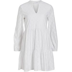 Vila dam Vikawa L/S klänning/Su-Noos, Optisk snö, XL Vila dam Vikawa L/S klänning/Su-Noos, Optisk snö, XL