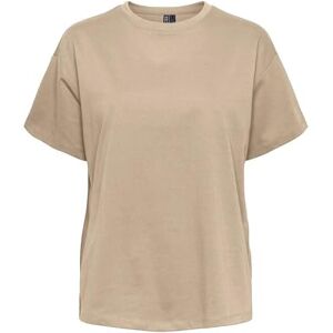PIECES Dam Pcskylar Ss oversized Tee Noos T-shirt, Silver Mink, XS PIECES Dam Pcskylar Ss oversized Tee Noos T-shirt, Silver Mink, XS
