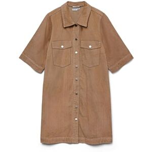 VERO MODA Vmfenja 2/4 Short Corduroy Dress Noos, Silver Mink, M VERO MODA Vmfenja 2/4 Short Corduroy Dress Noos, Silver Mink, M