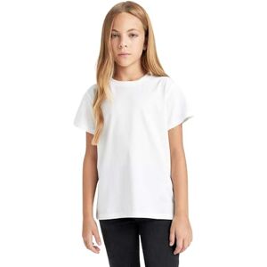 DeFacto Flickor kortärmad T-shirt topp för flickor blus tröja – bekväm och elegant topp fritid och sport vit 11/12, Vit, 11-12 år DeFacto Flickor kortärmad T-shirt topp för flickor blus tröja – bekväm och elegant topp fritid och sport vit 11/12, Vit, 11-12 år