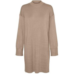 VERO MODA Bestseller A/S VMGOLDNEEDLE LS kort lång klänning, Nomad/detalj:w. melerad, L VERO MODA Bestseller A/S VMGOLDNEEDLE LS kort lång klänning, Nomad/detalj:w. melerad, L
